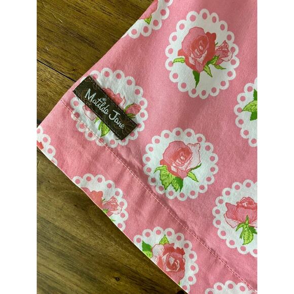 NEW Matilda Jane Hello Lovely! Al Fresco Sleeveless Top Pink Floral Green 8 - Picture 7 of 8